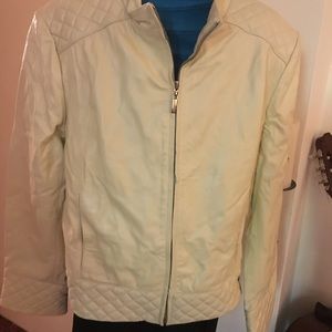 Vanilla Leather Jacket size L